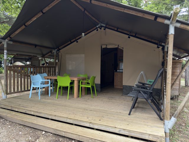 Tenda famiglia con bagno privato